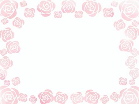 Watercolor rose frame 2, , JPG và PNG