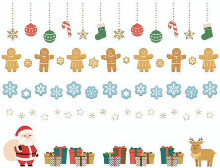 Illustration, Illustration, christmas, red, decoration line,