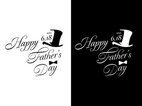 Father's Day Message Card Logo 2023, , JPG, PNG and AI