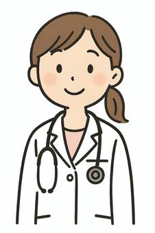 笑顔の女医さん