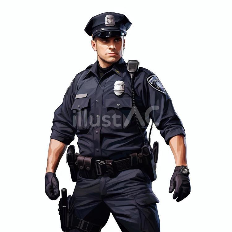 警察官２ 警察官,人物,人のイラスト素材