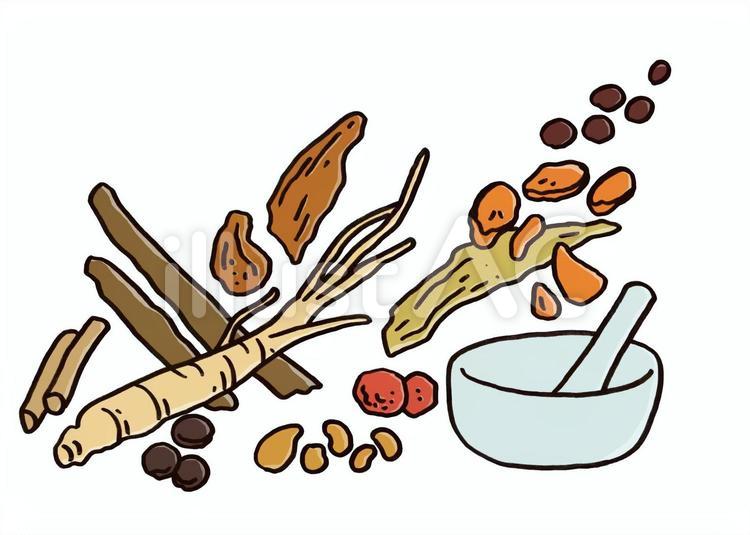漢方　2 漢方,生薬,漢方医学のイラスト素材