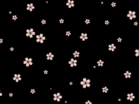 桜の背景/黒 桜,背景,花びら,シンプル,かわいい,ベクターのイラスト素材