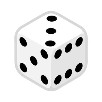 サイコロのアイコン サイコロ,3の目,賭け事,ゲーム,賭博,サイ,博打,アイコン,シンプル,マークのイラスト素材