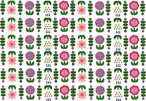 花柄-001 花柄,パターン,花,ピンク,総柄のイラスト素材