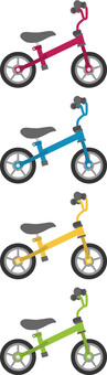 Bicycle 7 kick bike, una bicicletta, pedalare in bicicletta, per un bambino, JPG, PNG and AI