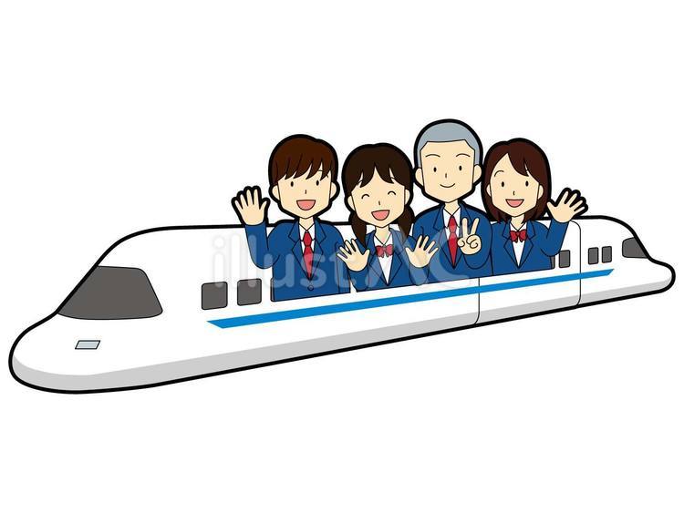 修学旅行8 修学旅行,課外授業,校外学習のイラスト素材