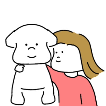 SNS圖標~與狗合影~, SNS圖標~與狗合影~, 女子, 圖標, 斑點狗,
