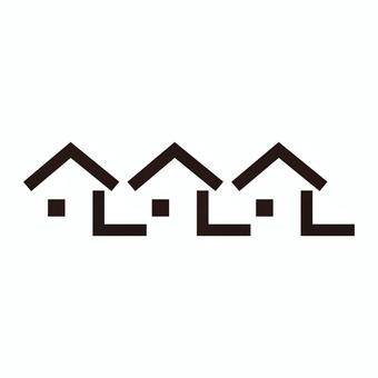 家 家,街,住宅,住宅地,家族のイラスト素材