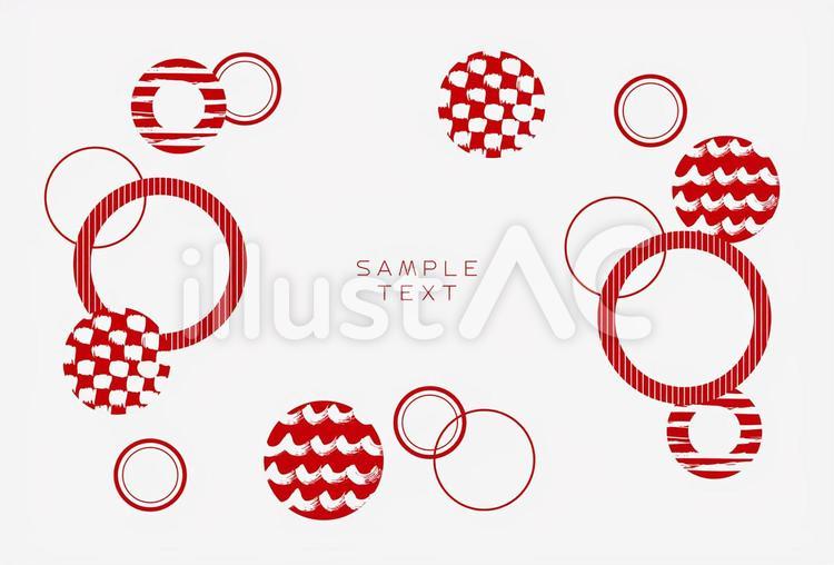 164_circle 円,丸,赤のイラスト素材