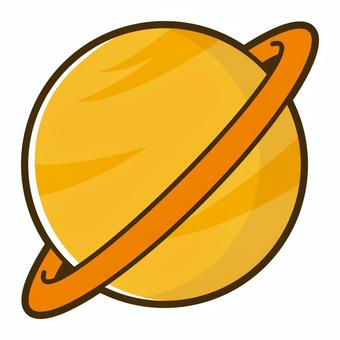 環がある惑星 惑星,環,天体,宇宙,シンプルのイラスト素材