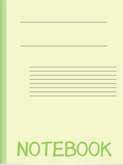 ノート　 ノート,学校,大学,勉強,メモのイラスト素材