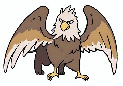 Illustration, griffon, eagle, lion, 