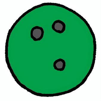 ボウリングボール（緑） ボウリング,ボール,ボーリング,球,玉,スポーツ,球技,競技,鉄球,丸のイラスト素材