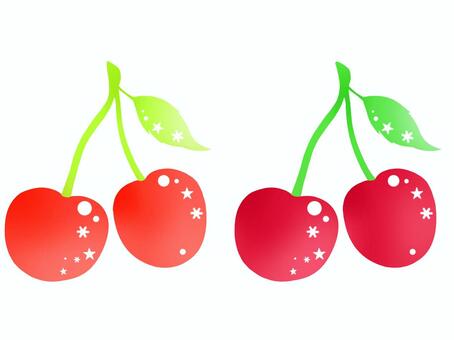 Cherry, illustration, illustration, red, JPG and PNG