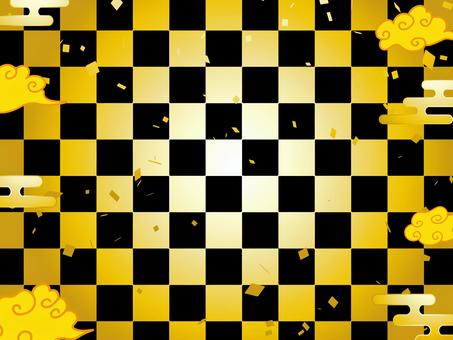 正月和風和柄年賀状 年賀状,和柄,和風,正月,可愛い,美しい,ベクター,紙吹雪,パーティー,お祝いのイラスト素材