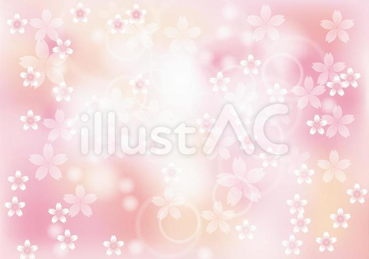 さくら咲く45 花,桜,春のイラスト素材