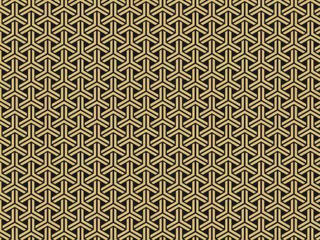 組亀甲2 組亀甲,亀,和柄,繁栄,不老長寿,文様,年賀状,背景,金,ゴールドのイラスト素材