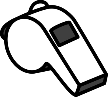白のホイッスルです。 ホイッスル,シンプル,笛,スポーツ,審判,競技,警察,音,合図,注意喚起のイラスト素材