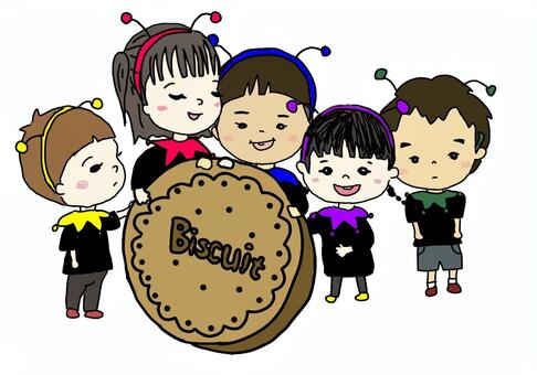 せいかつはっぴょうかい 発表会,劇,文化祭,子供,保育園,手がきのイラスト素材