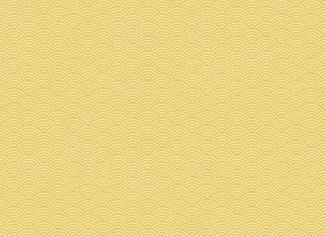 和柄  波模様 A（シームレス） 和柄,和風,波模様,青海波,パターン,背景,和,幾何学,模様,地紋のイラスト素材