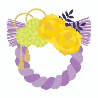 和の素材単品12 和の素材単品12 しめ縄,飾り,お正月,年賀状,モチーフ,バナー,和,和風,挿絵,冬のイラスト素材