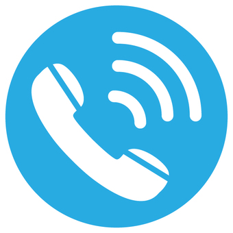 着信ボタン_青 電話,着信,発信,受話器,アイコン,ボタン,シルエット,シンプル,青,マークのイラスト素材