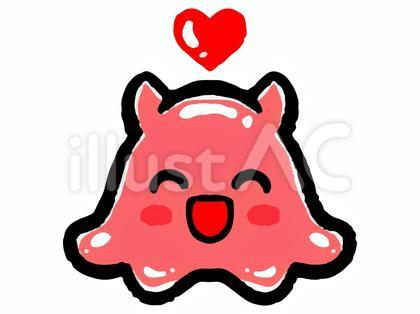 笑顔のメンダコの落書き風イラスト素材