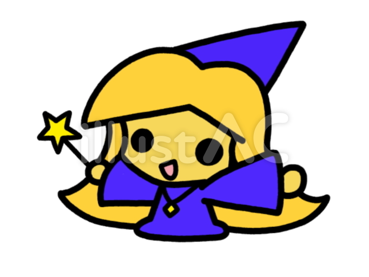 魔法使い　紫 魔法使い,魔法,女神のイラスト素材