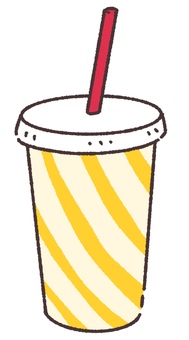 ドリンクカップ ドリンク,飲み物,テイクアウト,ファーストフード,紙カップ,手書き,手描き,てがき,かわいい,ゆるかわのイラスト素材