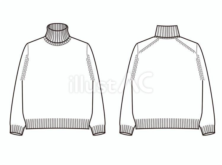 セーター　No12 絵型,セーター,ニットのイラスト素材