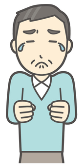  ニット中年男性-570-バスト