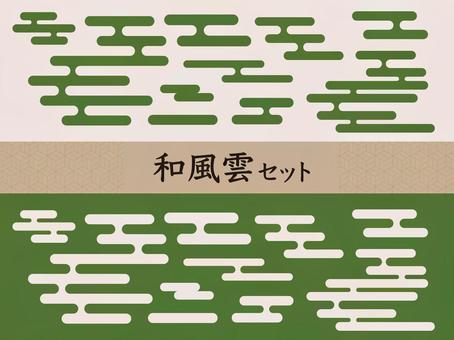 Hefengyun material, Hefengyun material, cloud, japanese style, with,