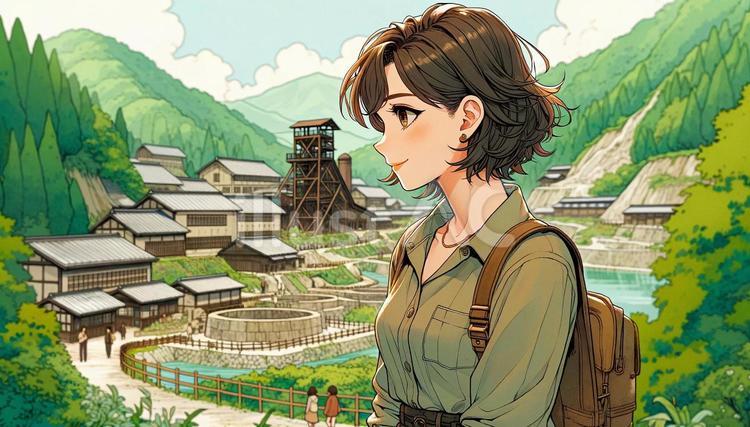 女性の横顔 女性,人物,日本人のイラスト素材