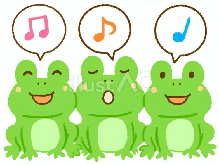 Free Vectors | Frogs singing happily