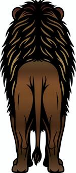 ライオンの後ろ姿 ライオン,動物,百獣の王,後ろ姿,ベクター,イラストのイラスト素材