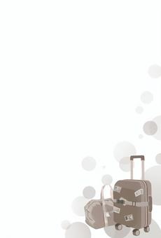 故人の趣味の喪中はがき旅行2 喪中はがき,年賀状,背景,挨拶,テンプレート,趣味,葉書,素材,フレーム,白背景のイラスト素材