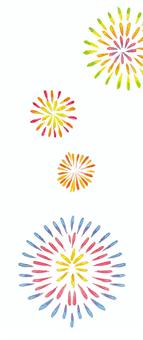 水彩:カラフルな花火 水彩:カラフルな花火 打ち上げ花火,祭り,夏祭り,年中行事,行事,イベント,お祝い,ハッピーニューイヤー,新年,大晦日のイラスト素材