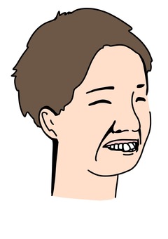 Illustration, une morsure, complexe, dents avant, 