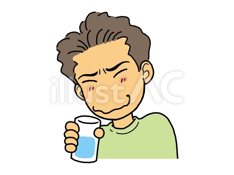 男性-飲み物-01 男性,人物,飲み物のイラスト素材