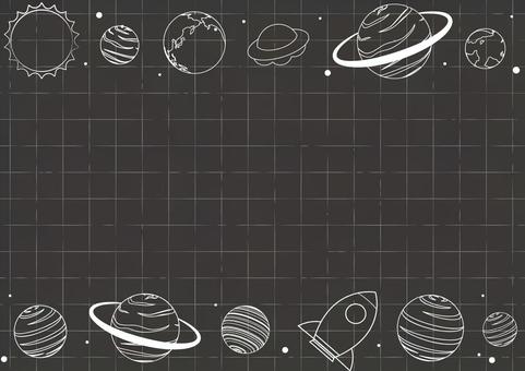Stylish space planet frame material, JPG and AI Stylish space planet frame material, space, planet, sun, JPG and AI