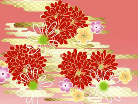 Japanese pattern flower, JPG Japanese pattern flower, japanese style, and handle, japan, JPG