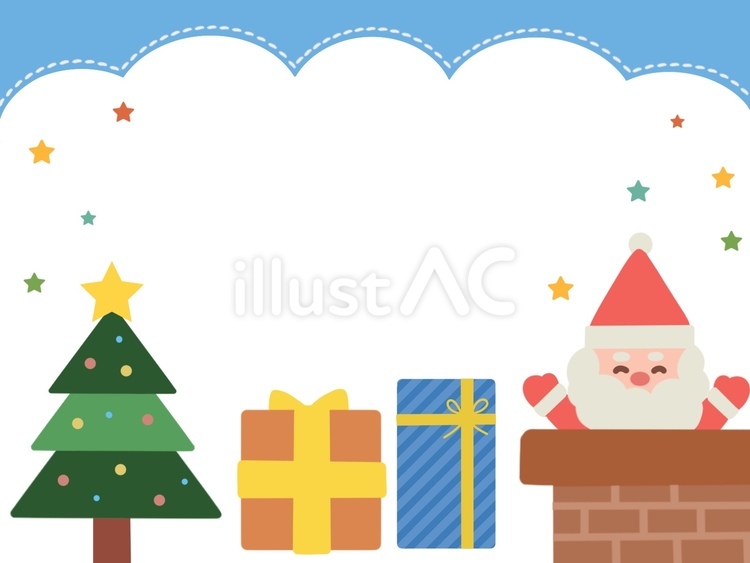クリスマス　背景　フレーム クリスマス,フレーム,冬のイラスト素材
