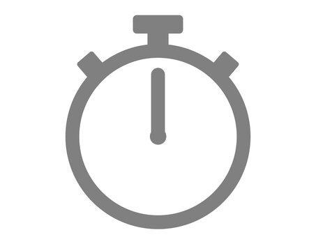 ストップウォッチ（タイマー）のマーク ストップウォッチ,タイマー,アイコン,マーク,アラーム,カウントダウン,イメージ,時間,シルエット,時計のイラスト素材