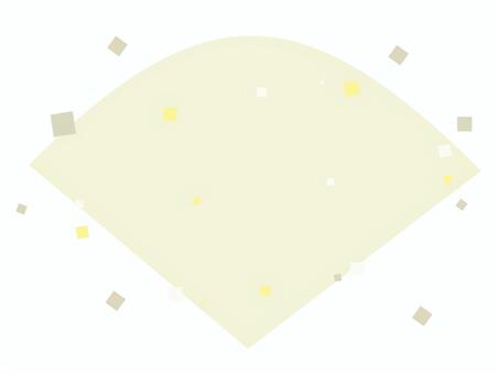 扇形の背景 扇形,黄色,背景,お正月,年賀状のイラスト素材