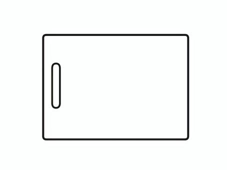 白いまな板のイラスト まな板,キッチン,調理器具,厨房,道具のイラスト素材