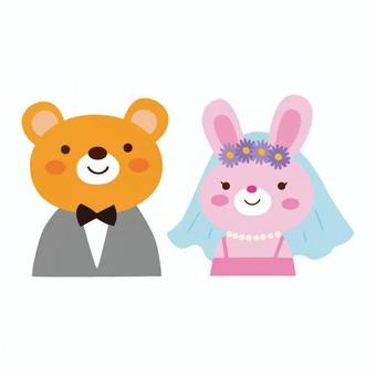Illustration, 動物, 兩隻狗, 正面, 