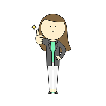 Illustration, female, people, suit, 