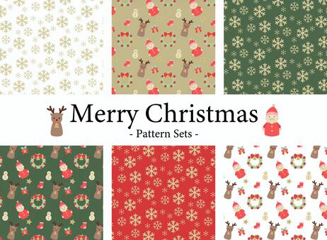 Illustration, christmas, pattern, set, JPG, PNG and AI