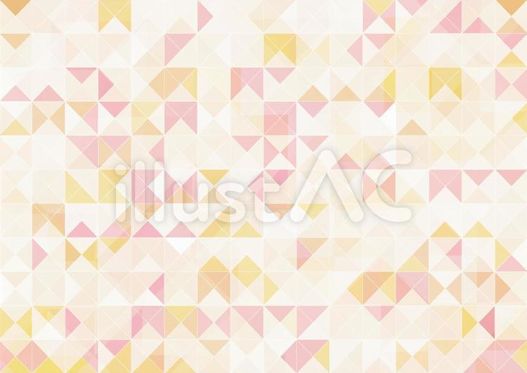 楽しいイメージの秋色モザイク背景2 幾何学柄,シンプル,背景のイラスト素材